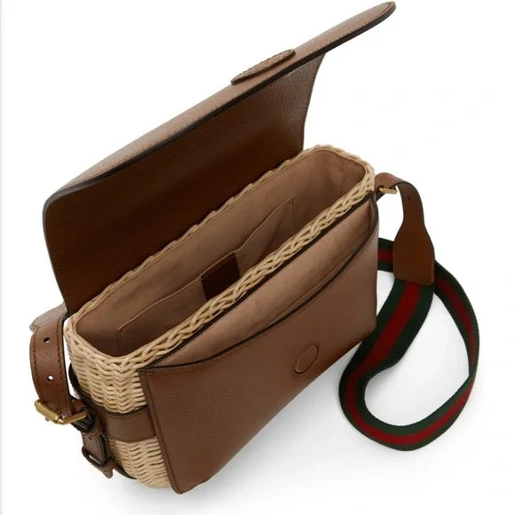 GUCCI Sherry Line Wicker Bag - Picture 5 of 14